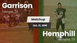 Matchup: Garrison  vs. Hemphill  2016