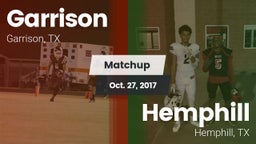 Matchup: Garrison  vs. Hemphill  2017
