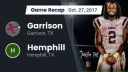 Recap: Garrison  vs. Hemphill  2017