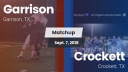 Matchup: Garrison  vs. Crockett  2018