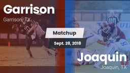 Matchup: Garrison  vs. Joaquin  2018