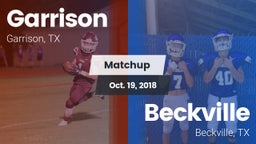 Matchup: Garrison  vs. Beckville  2018