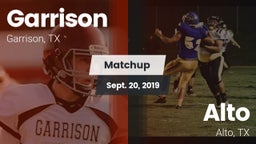 Matchup: Garrison  vs. Alto  2019