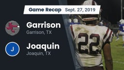 Recap: Garrison  vs. Joaquin  2019