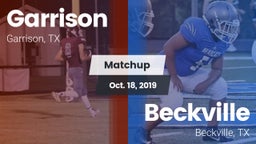 Matchup: Garrison  vs. Beckville  2019