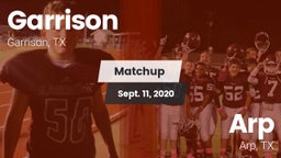 Matchup: Garrison  vs. Arp  2020