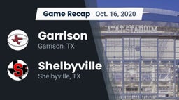 Recap: Garrison  vs. Shelbyville  2020