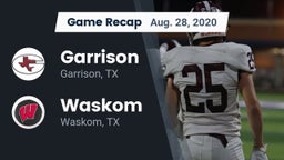 Recap: Garrison  vs. Waskom  2020
