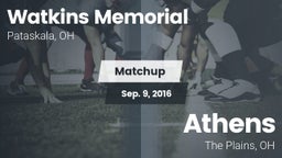Matchup: Watkins Memorial vs. Athens  2016
