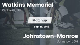 Matchup: Watkins Memorial vs. Johnstown-Monroe  2016