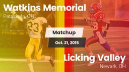 Matchup: Watkins Memorial vs. Licking Valley  2016