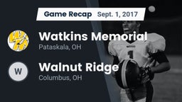 Recap: Watkins Memorial  vs. Walnut Ridge  2017