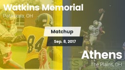 Matchup: Watkins Memorial vs. Athens  2017