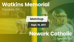 Matchup: Watkins Memorial vs. Newark Catholic  2017