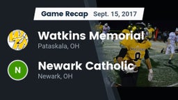 Recap: Watkins Memorial  vs. Newark Catholic  2017