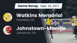 Recap: Watkins Memorial  vs. Johnstown-Monroe  2017
