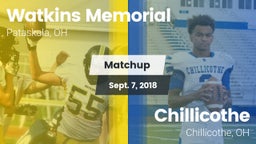 Matchup: Watkins Memorial vs. Chillicothe  2018