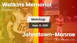 Matchup: Watkins Memorial vs. Johnstown-Monroe  2018