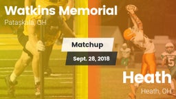 Matchup: Watkins Memorial vs. Heath  2018