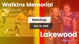 Matchup: Watkins Memorial vs. Lakewood  2018