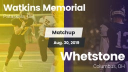 Matchup: Watkins Memorial vs. Whetstone  2019
