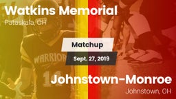 Matchup: Watkins Memorial vs. Johnstown-Monroe  2019