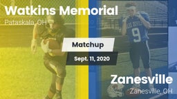 Matchup: Watkins Memorial vs. Zanesville  2020