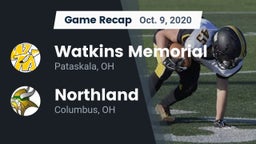 Recap: Watkins Memorial  vs. Northland  2020