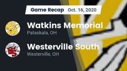 Recap: Watkins Memorial  vs. Westerville South  2020