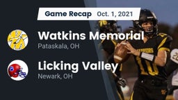Recap: Watkins Memorial  vs. Licking Valley  2021