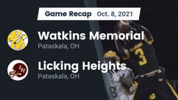 Recap: Watkins Memorial  vs. Licking Heights  2021