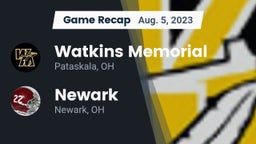 Recap: Watkins Memorial  vs. Newark  2023