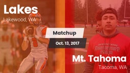 Matchup: Lakes  vs. Mt. Tahoma  2017
