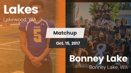 Matchup: Lakes  vs. Bonney Lake  2017