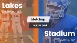 Matchup: Lakes  vs. Stadium  2017