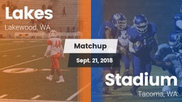 Matchup: Lakes  vs. Stadium  2018