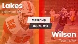 Matchup: Lakes  vs. Wilson  2018