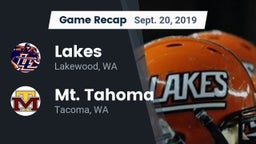 Recap: Lakes  vs. Mt. Tahoma  2019
