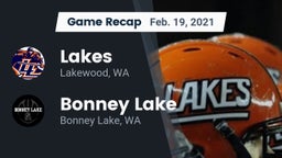 Recap: Lakes  vs. Bonney Lake  2021