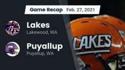 Recap: Lakes  vs. Puyallup  2021