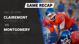 Recap: Clairemont  vs. Montgomery  2016