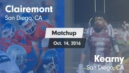 Matchup: Clairemont High vs. Kearny  2016
