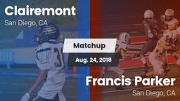 Matchup: Clairemont High vs. Francis Parker  2018