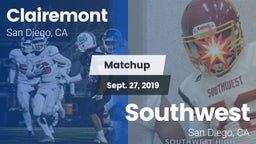 Matchup: Clairemont High vs. Southwest  2019