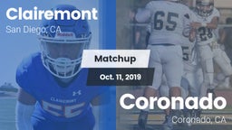 Matchup: Clairemont High vs. Coronado  2019