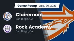 Recap: Clairemont  vs. Rock Academy  2023