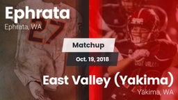 Matchup: Ephrata  vs. East Valley  (Yakima) 2018