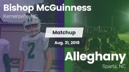 Matchup: Bishop McGuinness vs. Alleghany  2018