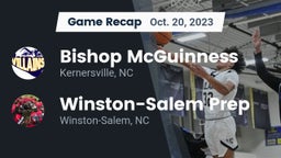 Recap: Bishop McGuinness  vs. Winston-Salem Prep  2023