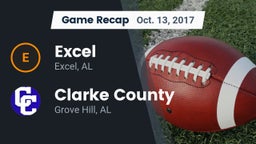 Recap: Excel  vs. Clarke County  2017